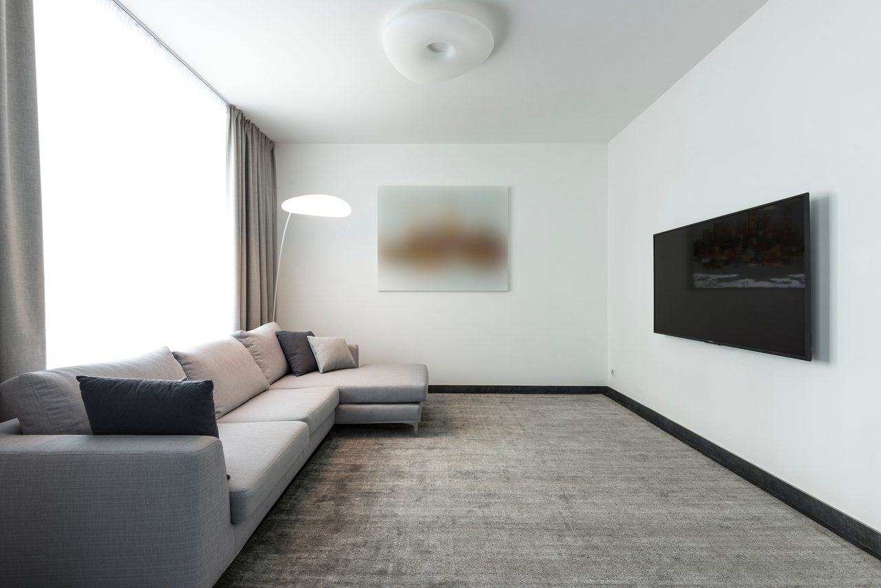 Clean modern sofa and upholstered seating