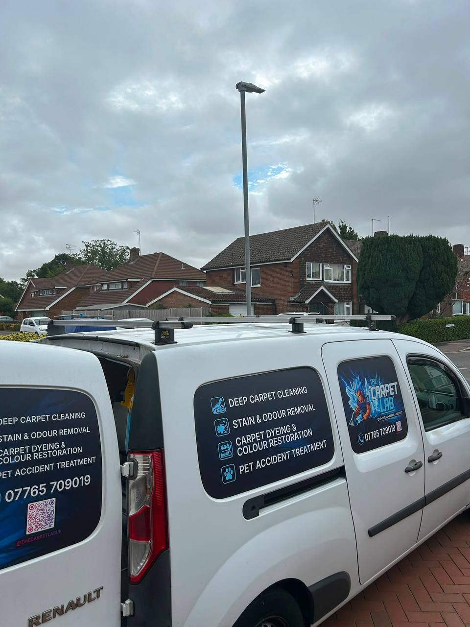 The Carpet Lab service van in Stony Stratford